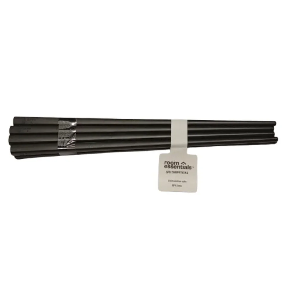NWT 8pk (4 pair) 9 Inch Chopsticks Set Black - Room Essentials